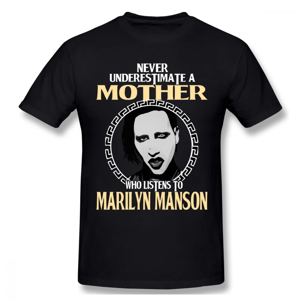 

Marilyn Manson T-shirt For Men Plus Size 5XL 6XL Group Tee
