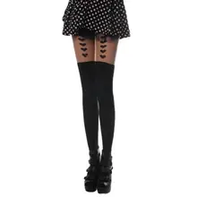 Чулки с принтом сердца колготки бархатные женские колготки с принтом сердца милые сексуальные Спортивные Чулки для девочек