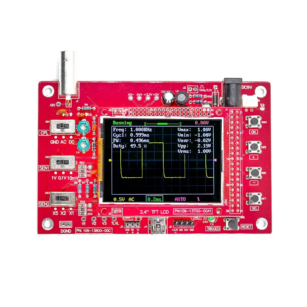 Собранный DSO FNIRSI 138 2 4 TFT Ручной Карманный цифровой осциллограф Набор diy части