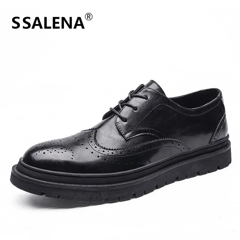 

Men Brogue Shoes Breathable Leather Casual Shoes Male Summer Flats Moccasins Spring Summer Driving Shoes AA12287