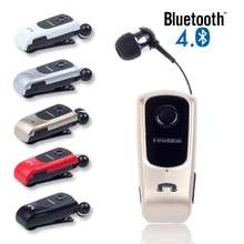 Original FineBlue F920 Wireless Bluetooth In Ear Earphones Headset Retractable Earbuds With Collar Clip Calls Remind