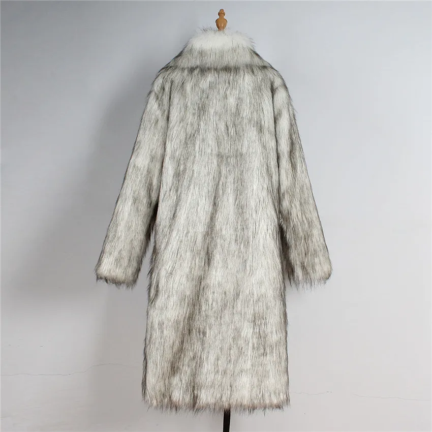 Lanshifei длинная мягкая меховая куртка из искусственного лисьего меха парка длинное пальто женское зимнее китайское пальто из искусственного меха длинное пальто куртка из искусственного меха пальто