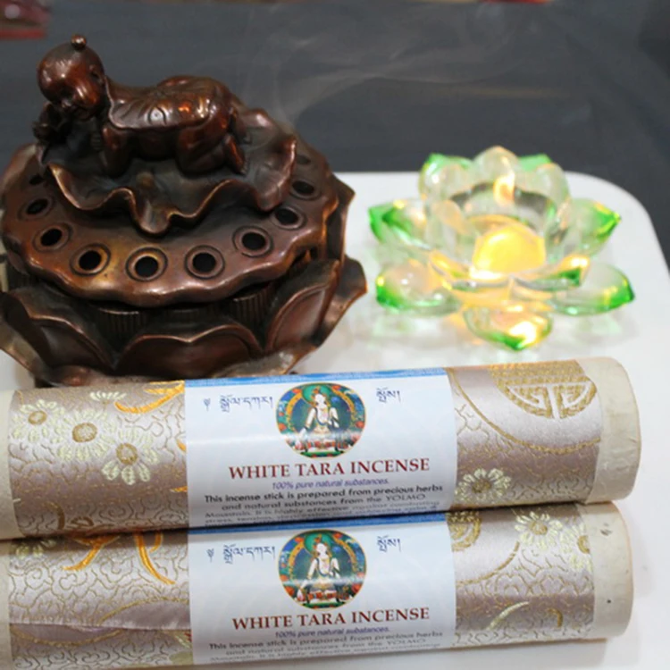 

100% Nature Handmade Aromatic Sticks WHITE TARA Incense Sticks Imported from Napel Tibetan Incense