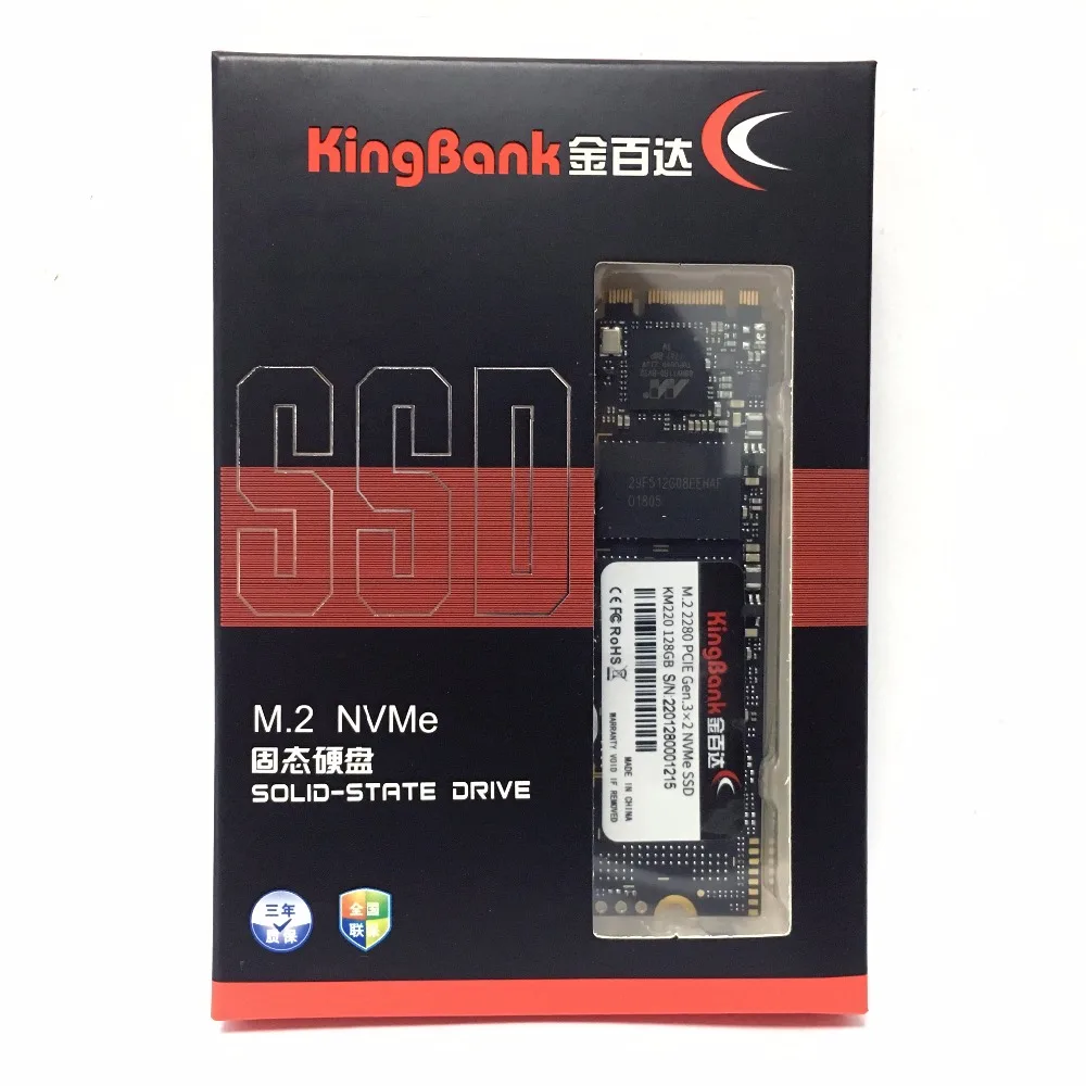 KingBank KM220 128 ГБ 128 ГБ M.2 2280 PCIE GEN 3X2 SATA NVMe SSD ПК настольный ноутбук сервер Внутренний ПК твердотельный накопитель SSD