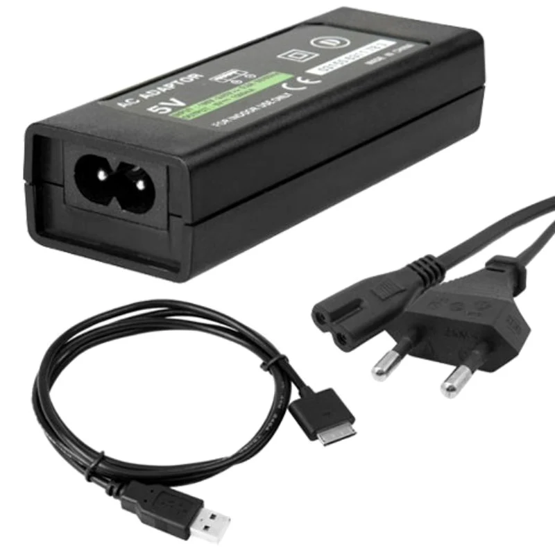 New Universal EU Plug Charger Data Cable For SONY PSP GO