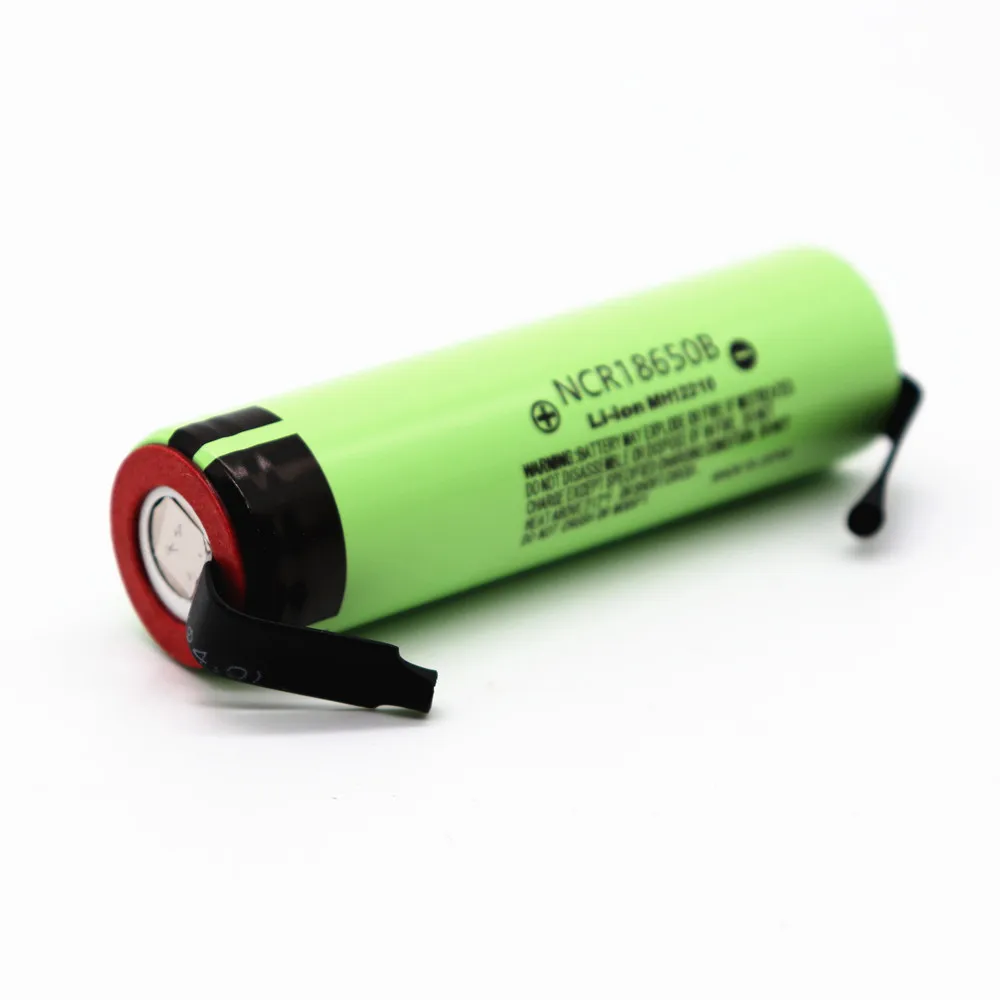 new original NCR18650B 3.7V 3400mAh 18650 rechargeable lithium battery for battery+ DIY nickel piece