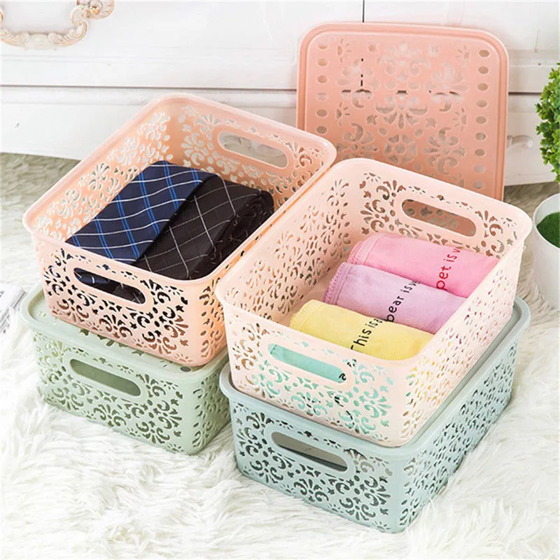 Hot Sale Thick Plastic Storage Basket Box Bin Container Organizer