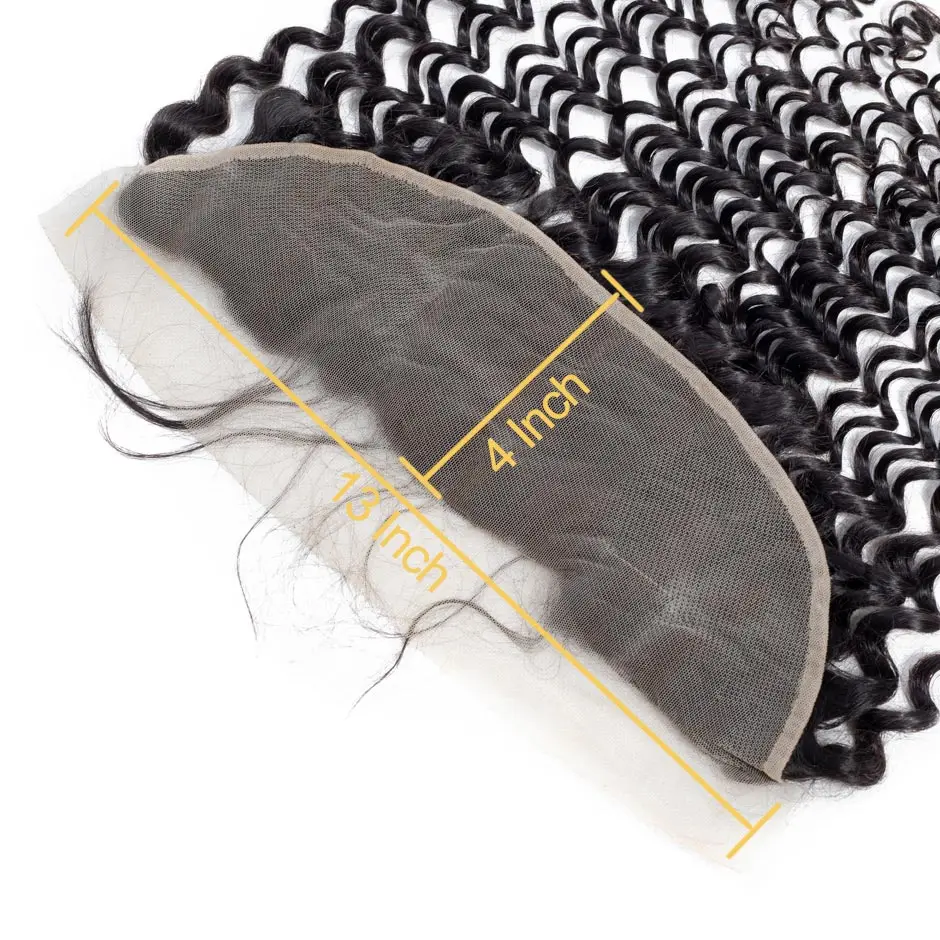 VSHOW Peruvian Deep Wave 13x4 Lace Frontal Remy Human Hair Pre Plucked Frontal Closure With Baby Hair Ear To Ear Swiss Lace VSHOW Peruvian Deep Wave 13x4 Lace Frontal Remy Human Hair Pre Plucked Frontal Closure With Baby Hair Ear To Ear Swiss Lace