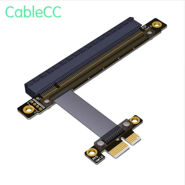 

PCI-E Gen3.0 1x To 16x Riser Cable 30cm PCI-Express PCI-E X16 Extender Right Angled Elbow Design Free shipping
