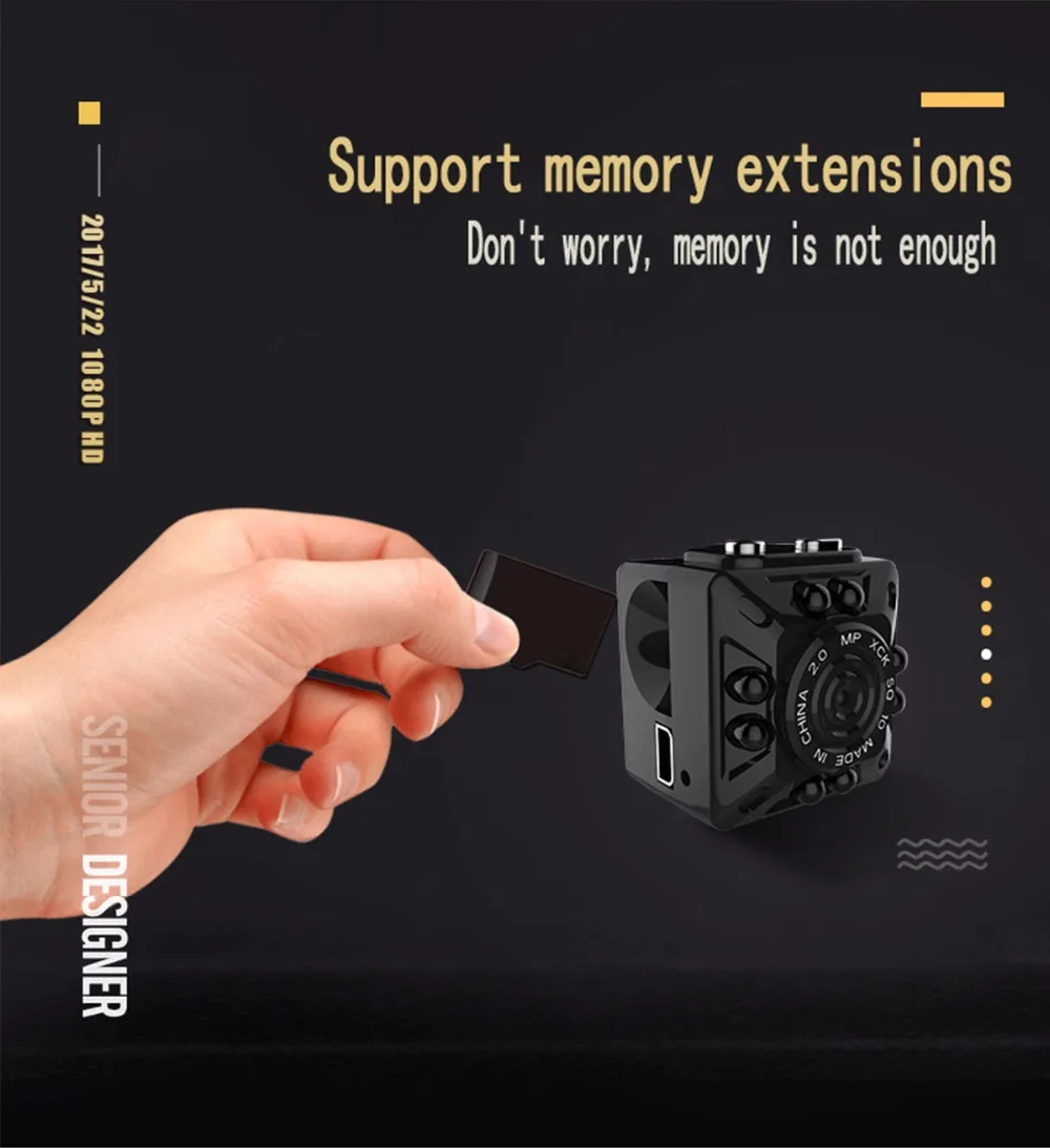 Vikewe Full HD мини-камера 1080P ночного видения снаружи няня микро камера детектор движения цифровая видеокамера рекордер