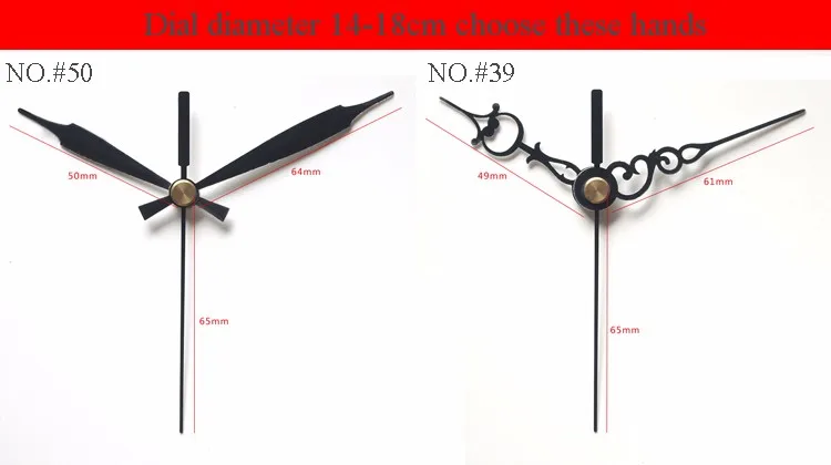3 Size Long Shaft 6/9/13mm Music Chime Box Clock Movement Pendulum Swing Silent Mechanism With Hands DIY Replacement Kits