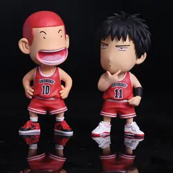 Аниме SLAM DUNK пластиковая фигурка героя Q Hanamichi Sakuragi Rukawa Kaede фигурку модель игрушки украшение автомобиля Коллекции Подарочной Горячая