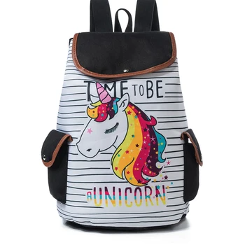 

Kawaii School Backpack Girls Unicorn Schoolbag Backpack Fashion Drawstring Rucksack For Women Bagpack Female Travel Bag 2018 Mew