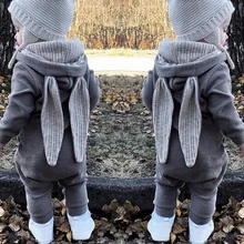 0-24M Autumn Newborn Baby Girls Boys Clothing Romper Cotton Long Sleeve Jumpsuit Playsuit Bunny Outfit One Piecer 3D Ear Clothes 0-24M Autumn Newborn Baby Girls Boys Clothing Romper Cotton Long Sleeve Jumpsuit Playsuit Bunny Outfit One Piecer 3D Ear Clothes