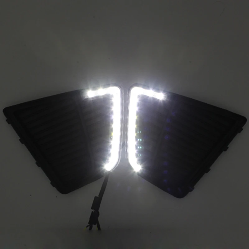  SUNKIA Car Styling LED DRL Daytime Running Light Fog Lamp Specific for Hyundai IX25 Creta 2015 with - 32753237875