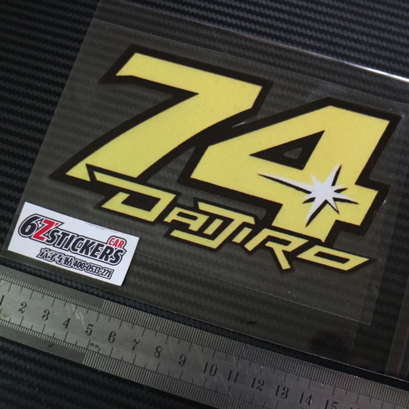 

74 Kato DAIJIRO motorcycle - reflective stickers decals stickers