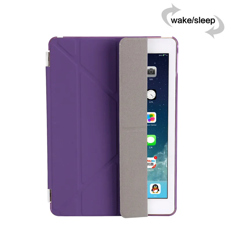 Высококачественный чехол для Apple iPad Air из искусственной кожи складной держатель 5