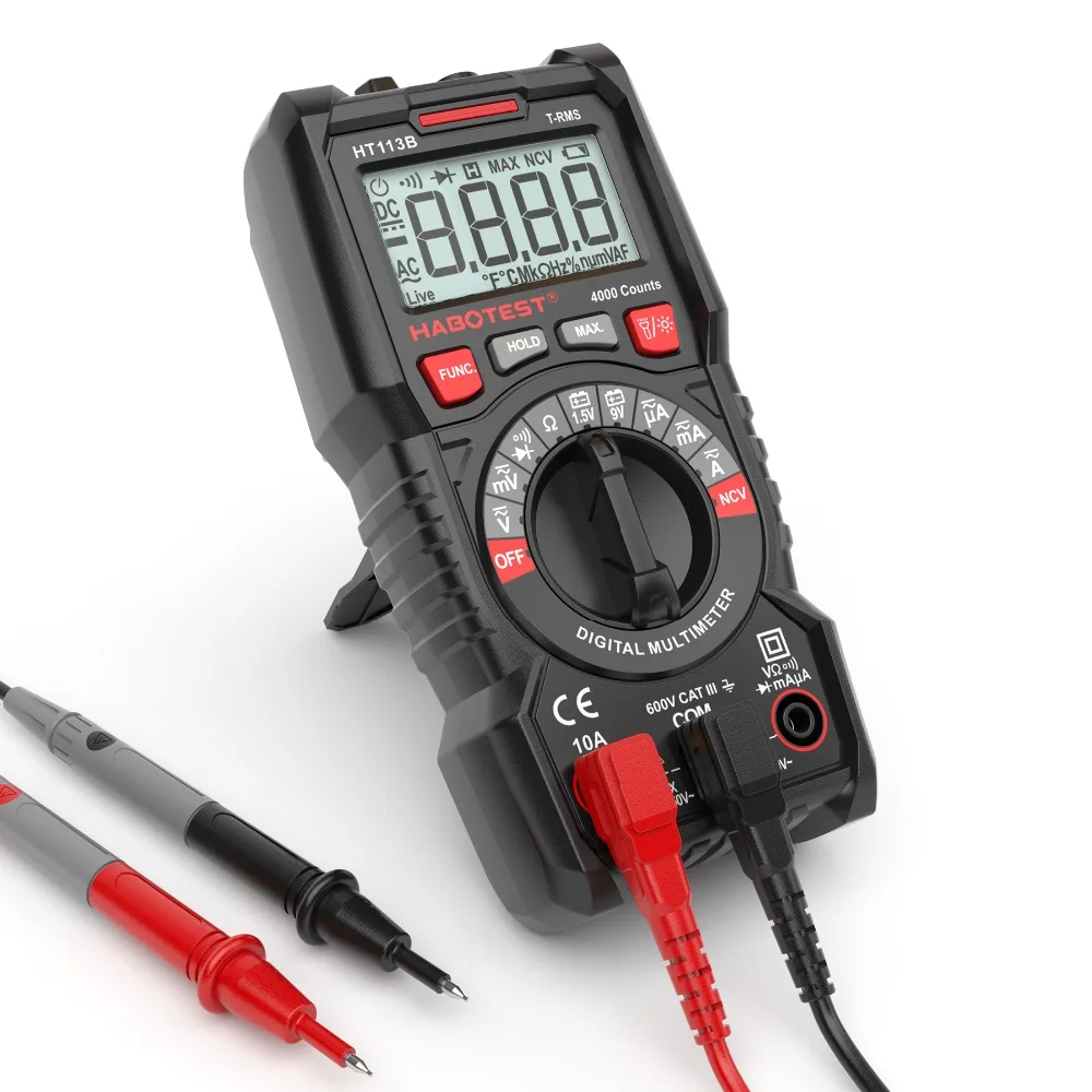 HABOTEST HT113A/B/C цифровой профессиональный мультиметр DC/AC Измеритель Напряжения