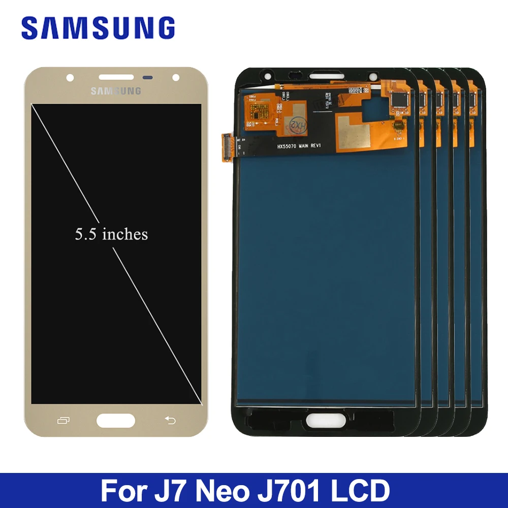 

5 piece/lot Test LCD For Samsung J701 J7 neo Adjust LCD Display Touch Screen Digitizer For Samsung J7 neo J701 J701F J701M LCD