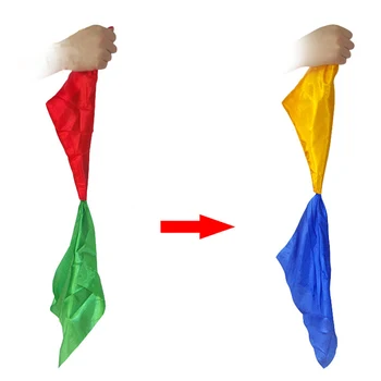 

Silk Scarf Magic Tricks Magic Tricks Scarves Joke Props 22* 22cm Tools Magician Supplies Toys Change Color Close-up Magic Props