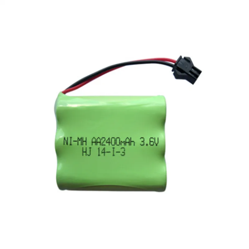1 pcs 3 6v battery 2400mah ni mh bateria 3 6v nimh battery font b pilas