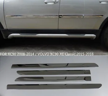 

4PCS/SET ABS CHROME CAR SIDE DOOR BODY PROTECTOR MOLDING COVER TRIM FIT FOR VOLVO XC90 2008 2009 2010 2011 2012 2013 2014