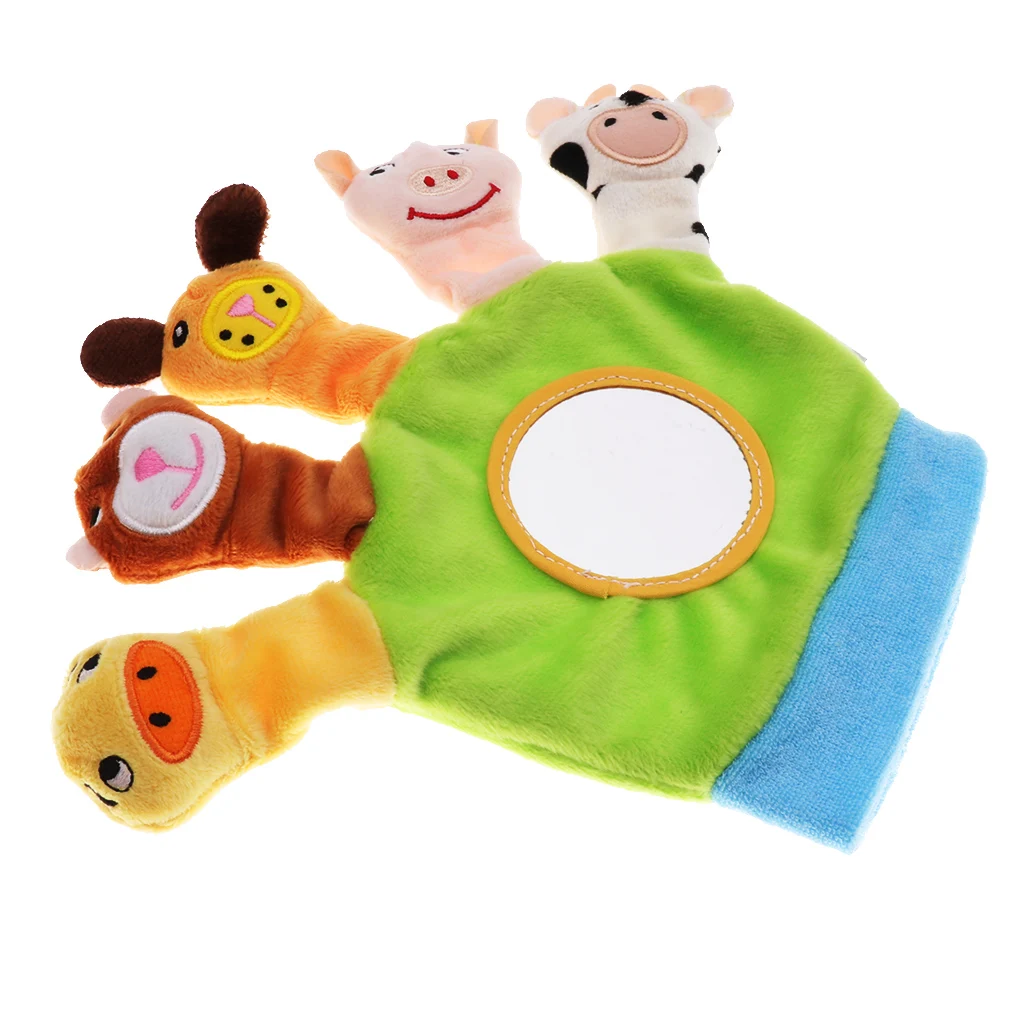 Animal Doll Kids Glove Hand Puppet Soft Gloves Plush Toys Finger Toys Kids Baby Pretend Play Education Toys