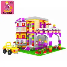 Ausini 24903 building block set serie de la muchacha amigo 140 pasatiempos educativo 3d de construcción de ladrillo juguetes compatible con leping