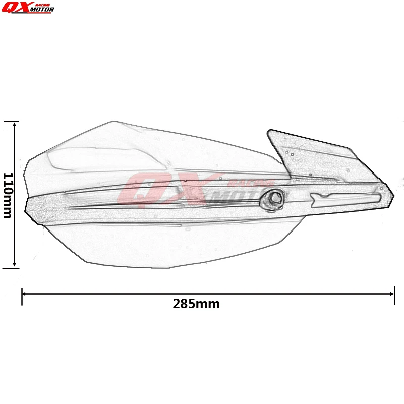 Руль мотоцикла рукавицы Рука охранники Fit CRF YZF RMZ KLX ktm Мотокросс ATV Байк внедорожный супермото