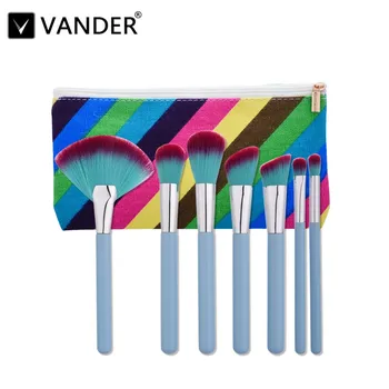 

7Pcs/Set Foundation Makeup Brushes Eyeshadow Powder Eyebrow Eyeliner Make Up Brush Set Professional Cosmetic Blending Maquiagem