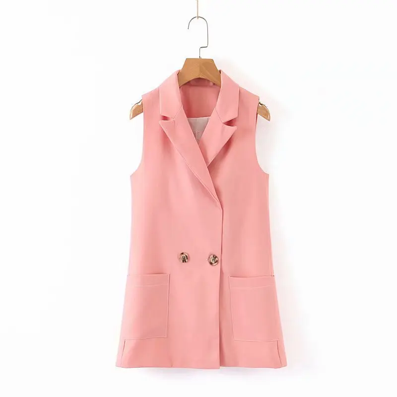 

Hot sale The European and American fashion sleeveless coat XL60-2221
