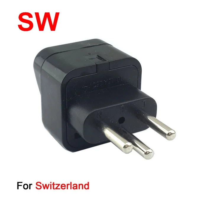 Universal UK Europe AUS USA to Swiss Switzerland Universal Travel Adapter AC Power Plugin