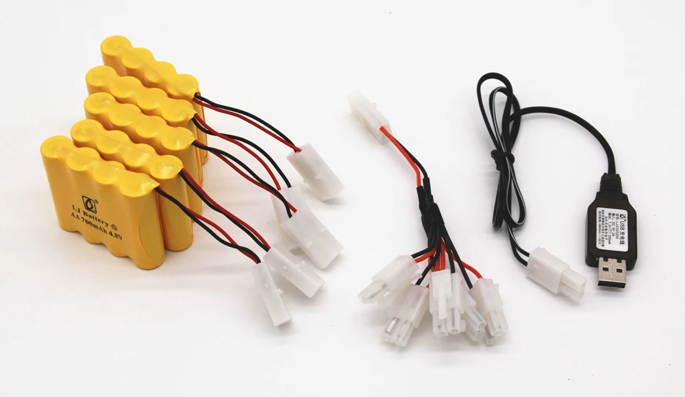 4 8 V 700mAh Ni Cd Батарея штекером Tamiya с 5 в 1 Зарядное устройство для дистанционного
