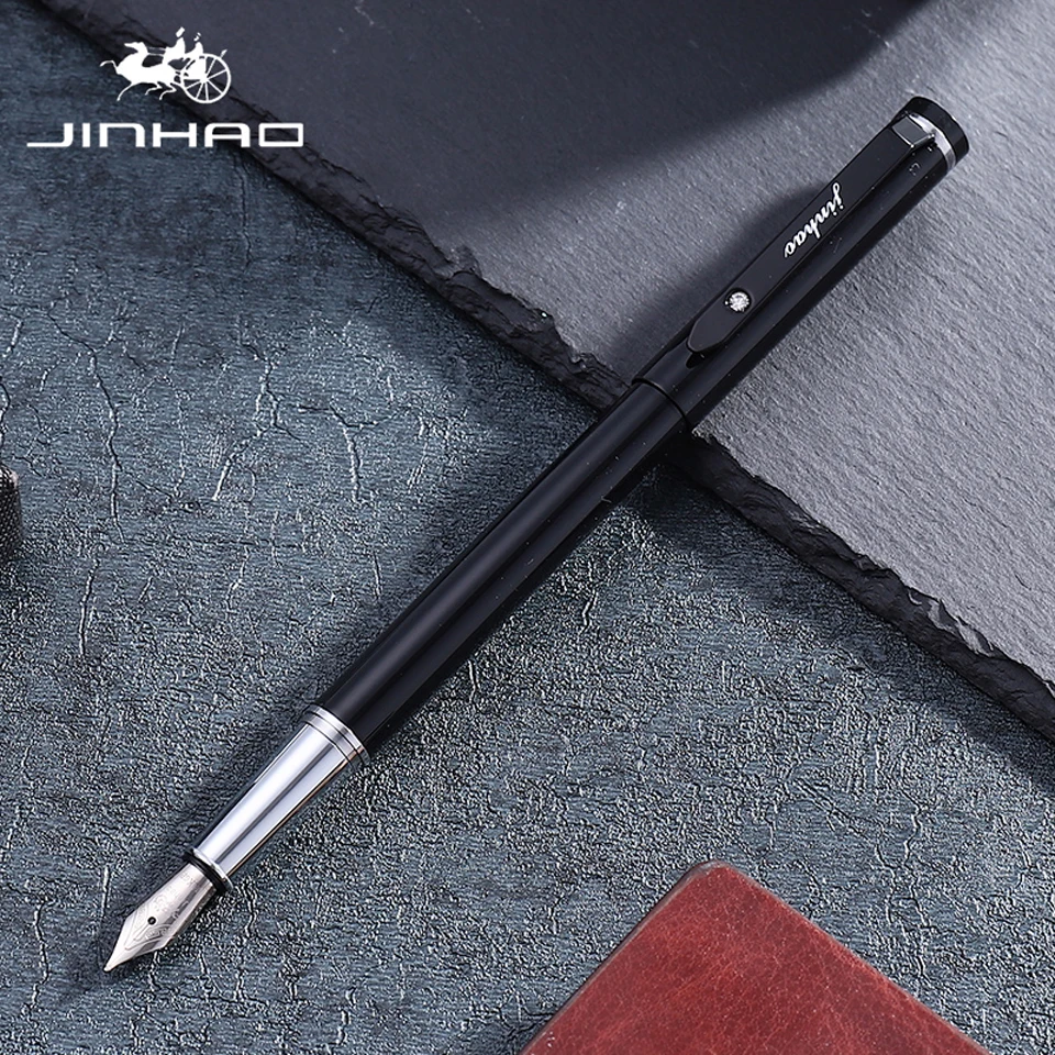 Ручки матовые черные в коробке 0 5 мм для офиса и школы|gift fountain pen|fountain penwriting pen |