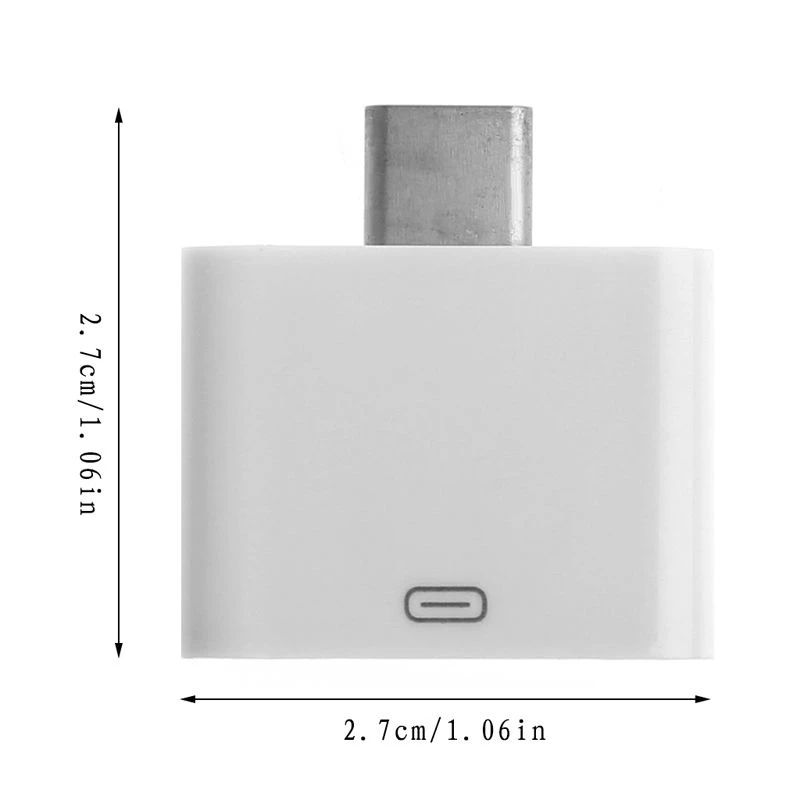 High Quality 30 Pin Female To Micro USB 3.1 Type C Type-C Male Data Charger Converter Adapter White High Quality 30 Pin Female To Micro USB 3.1 Type C Type-C Male Data Charger Converter Adapter White