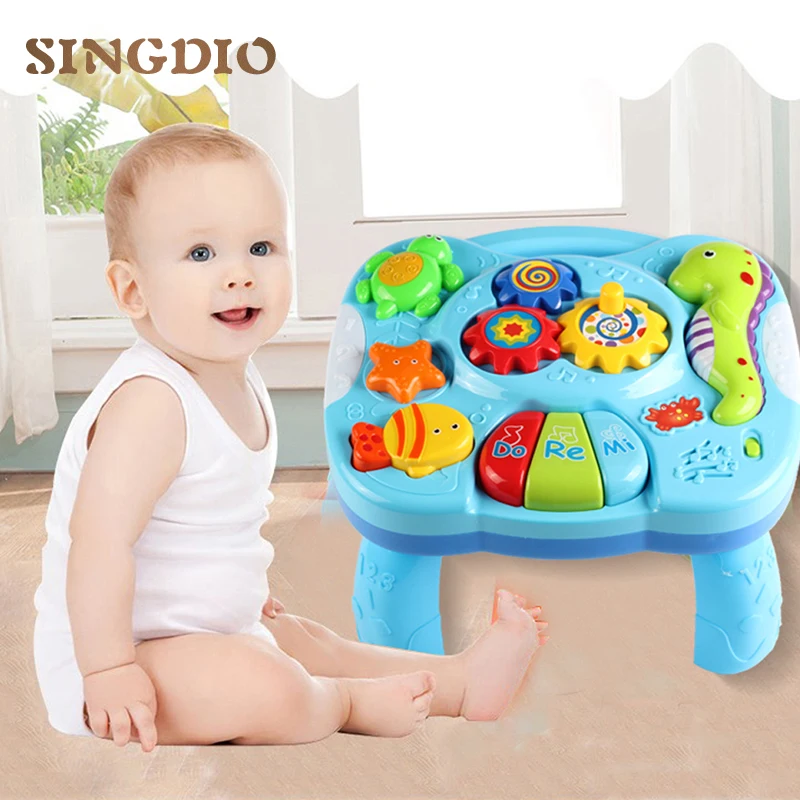 SINGIO Baby Music Table Toy Kids Learning Study Playing Toy Musical Instruments Educational Toys for Children
