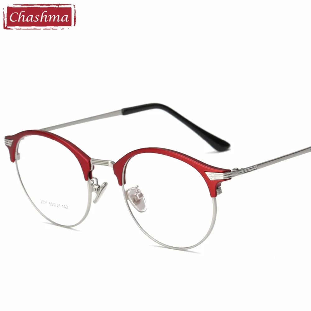 2017 New Glasses Chashma Brand Vintage Glasses Round Retro Frame Optical Glass Clear Lenses Spectacles for