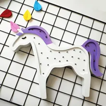 Милый лес животное лошадь светодиодный ночник для детской комнаты Праздничная Свадебная вечеринка деко 1618