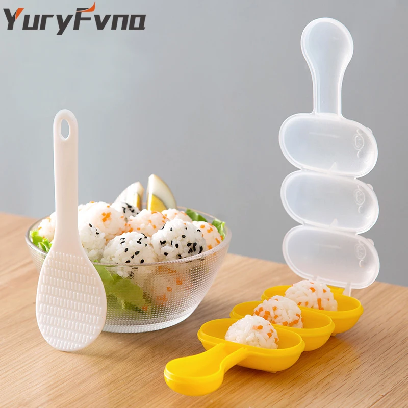 YuryFvna 2 Pcs Baby Rice Ball Shaker and Mini Rice Scoop Food Grade PP