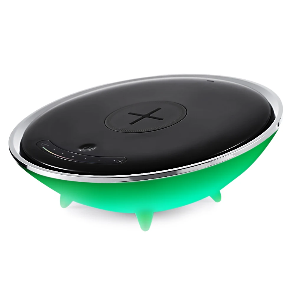 

DC 12V Color Changing LED Night Light With Wireless Charger For Smart Phone Colorful Mood Lamp Bedroom Light