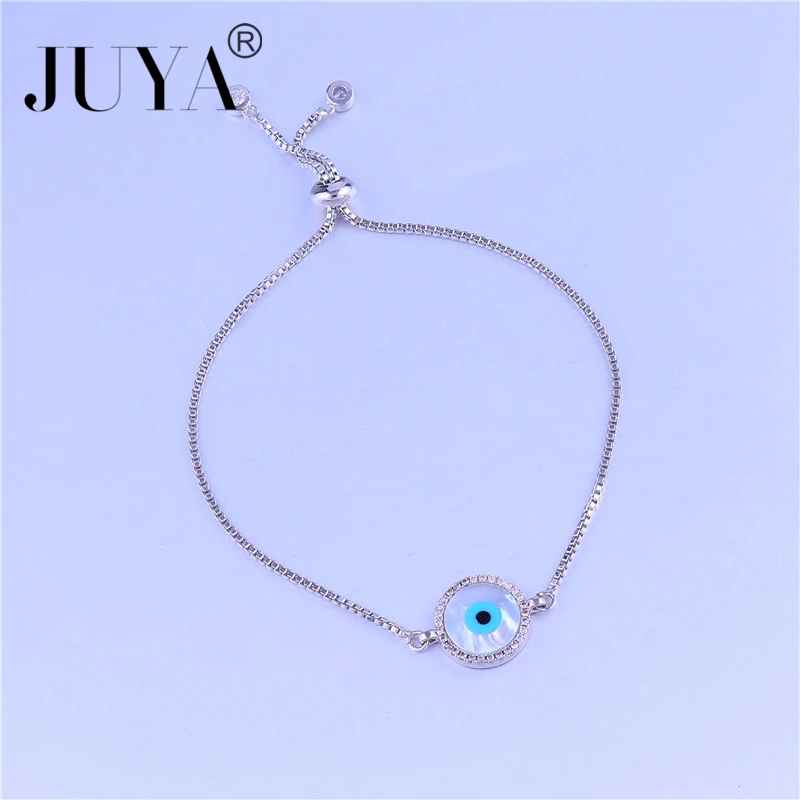 New Fashion Shell Evil Eye Bracelets For women Girl's gift 3 colors Round Turkish Eye Lucky bracelets& bangles Jewelry pulseras