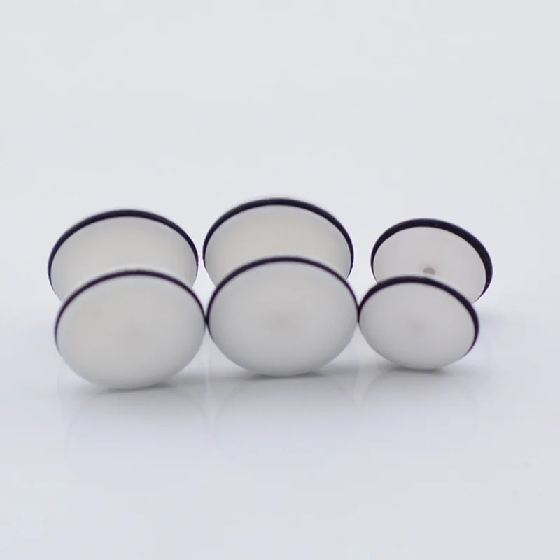 Black-White-Acrylic-Fake-Plugs-with-316L-Surgical-Steel-piercing-jewelry-8mm-10mm-11mm-12mm-14mm (1)