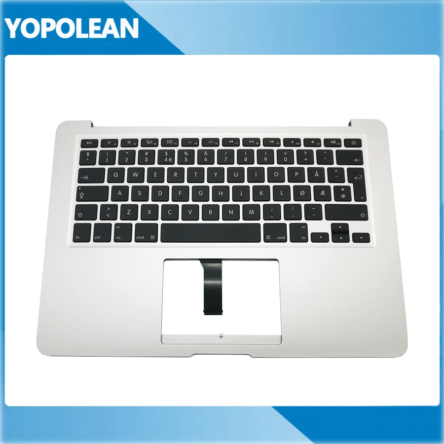 Норвегия, норвежская Стандартный верхней крышке Palmrest+ клавиатура+ Подсветка для Macbook Air 1" A1466 2013