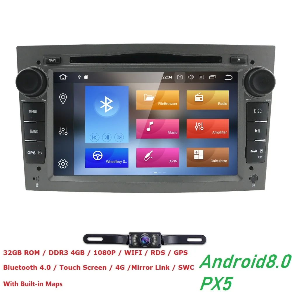 

2 Din Android 8.0 Radio Car DVD GPS For Opel Vectra C b Corsa D C Multimedia zafira b k Astra H G J Navigation Auto player Wifi