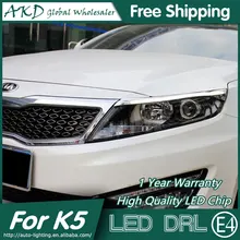 АКД стайлинга автомобилей светодиодный DRL для Kia K5 2012- newoptima бровей свет Светодиодный Внешняя Лампа сигнала принадлежности для парковки