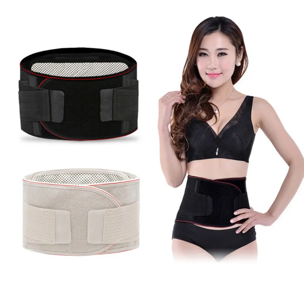 Unisex Adjustable Corset Back Belt Belly Bands Self heating Waist
