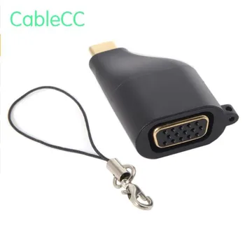 

USB-C Type C to VGA Converter Adapter 1080p with Chain for Tablet & Phone & Laptop