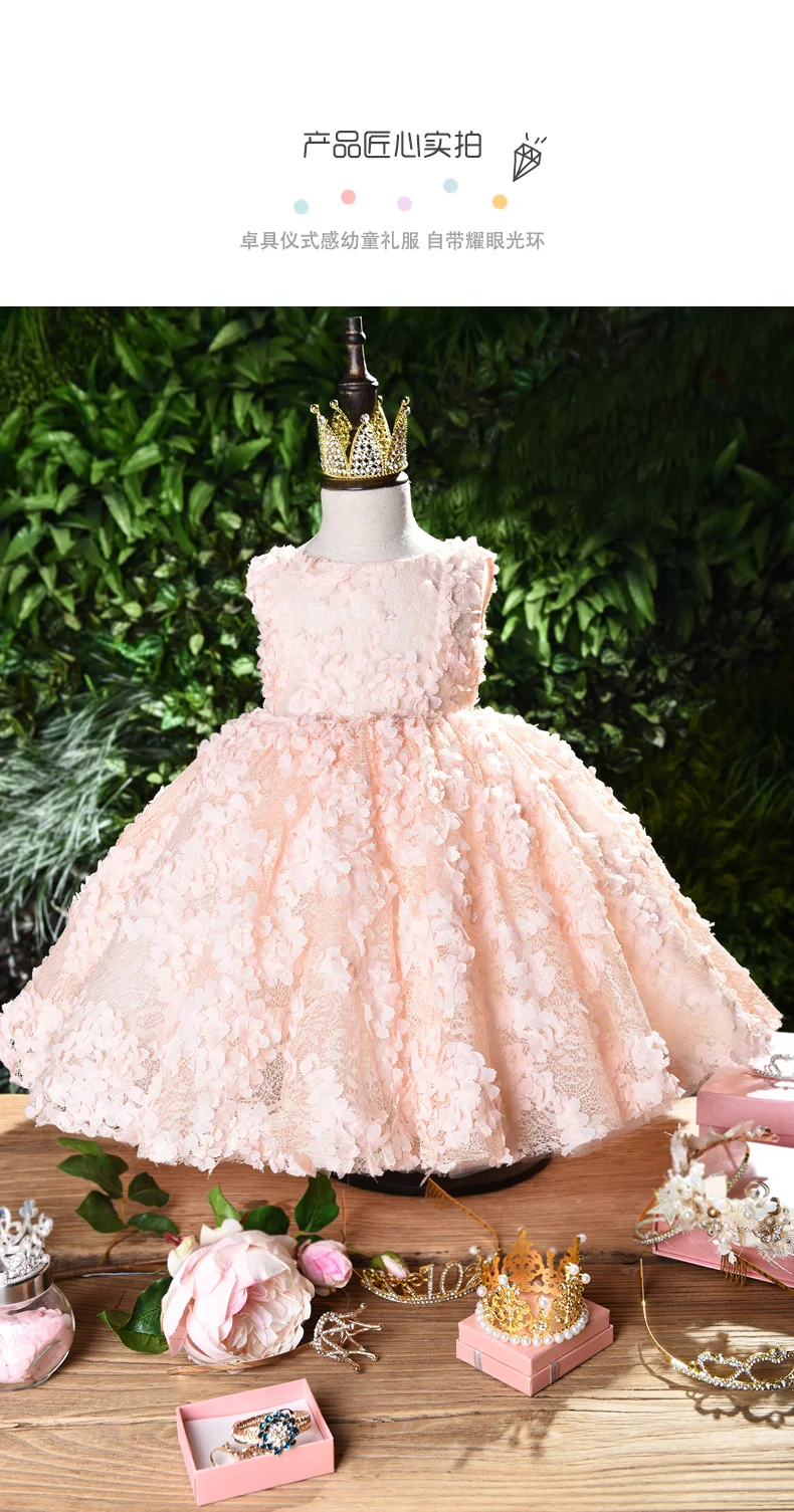 vestido infantil de vestido de criança com tule roupas de festa para bebês vestidos de princesa para ano