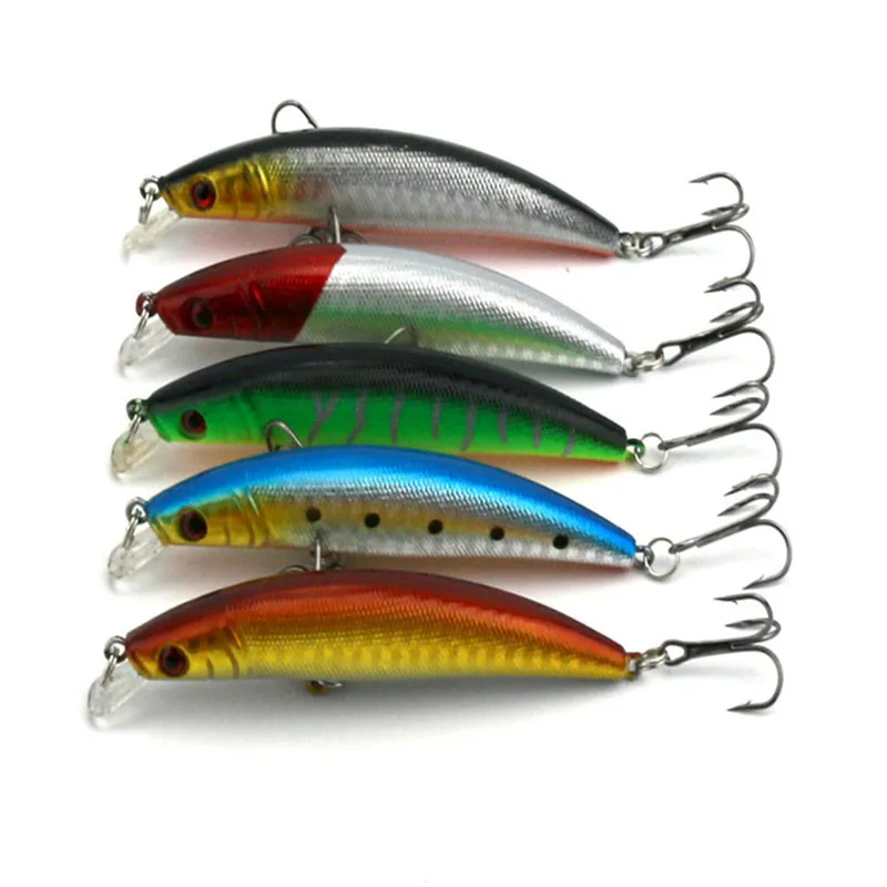 Iscas de Pesca Ganchos de Pesca de Plástico Iscas de Pesca de Mergulho 10 Japão Crankbait Rígido de Mergulho Baixo Pike Pesca Aborda 90 Pcs 4g 4.5 cm 2 Esporte e Lazer