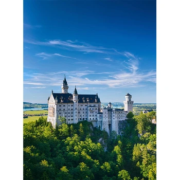 

Painting Diamond Square Diamond Embroidery Full Diamond Mosaic Cross stitch embroidered dmc needlework House surrounded by trees